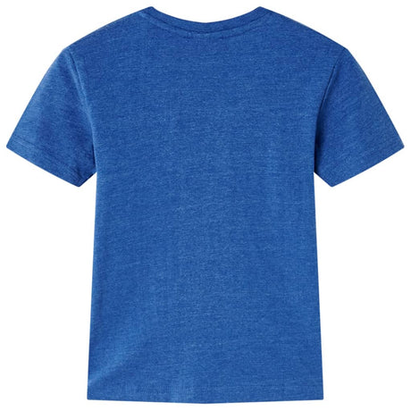 Vidaxl kindershirt 128 gemêleerd donkerblauw