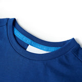 Vidaxl kindershirt 128 donkerblauw