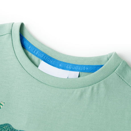 Vidaxl kindershirt 92 lichtkakikleurig