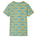 Vidaxl kindershirt 140 lichtkakikleurig