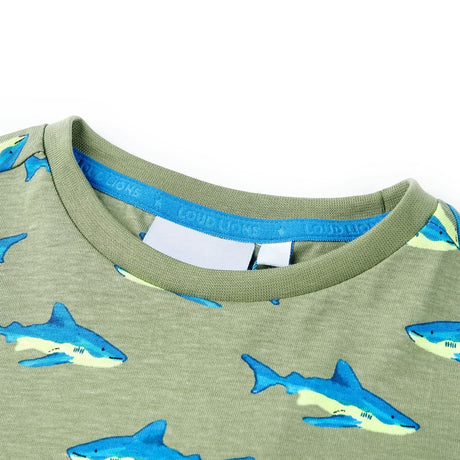 Vidaxl kindershirt 140 lichtkakikleurig
