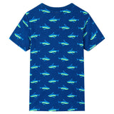 Vidaxl kindershirt 92 donkerblauw