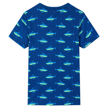 Vidaxl kindershirt 92 donkerblauw