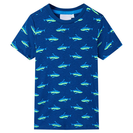 Vidaxl kindershirt 140 donkerblauw