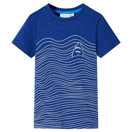Vidaxl kindershirt 140 donkerblauw