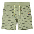 Vidaxl kindershorts met trekkoord 116 lichtkaki
