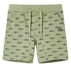 Vidaxl kindershorts met trekkoord 116 lichtkaki