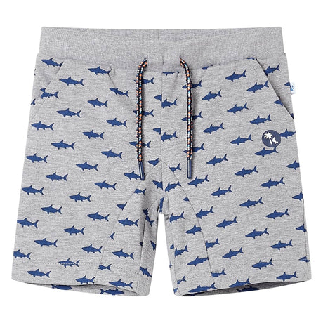 Vidaxl kindershorts met trekkoord 116 gemêleerd lichtgrijs