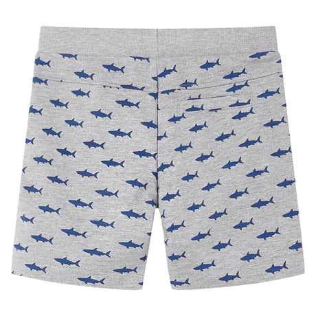 Vidaxl kindershorts met trekkoord 116 gemêleerd lichtgrijs