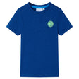 Vidaxl kindershirt 128 donkerblauw
