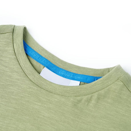 Vidaxl kindershirt 128 lichtkakikleurig