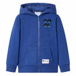 Vidaxl kindervest met capuchon en rits 92 gemêleerd donkerblauw