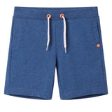 Vidaxl kindershorts met trekkoord 140 gemêleerd donkerblauw