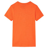 VidaXL Kindershirt 140 donkeroranje