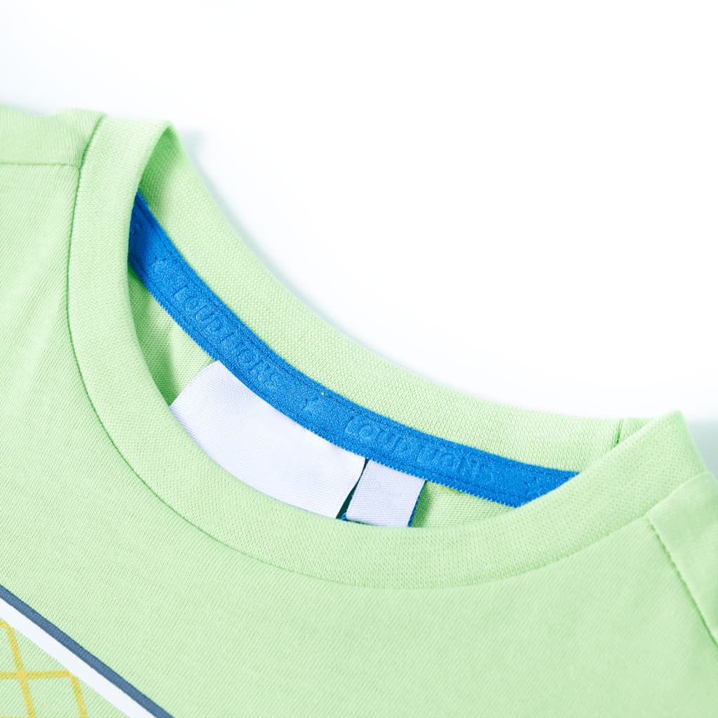 VidaXL Kindershirt 104 limoengroen
