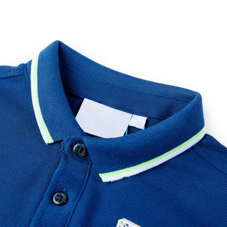 Vidaxl kinderpoloshirt 116 donkerblauw