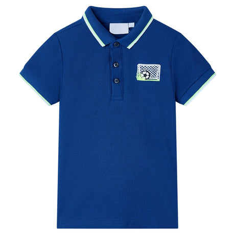 Vidaxl kinderpoloshirt 128 donkerblauw