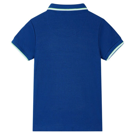 Vidaxl kinderpoloshirt 128 donkerblauw
