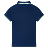Vidaxl kinderpoloshirt 116 marineblauw