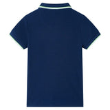 Vidaxl kinderpoloshirt 128 marineblauw