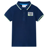 Vidaxl kinderpoloshirt 140 marineblauw