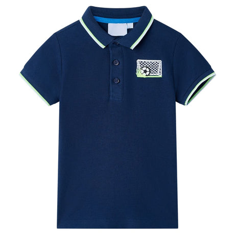 Vidaxl kinderpoloshirt 140 marineblauw