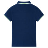 Vidaxl kinderpoloshirt 140 marineblauw