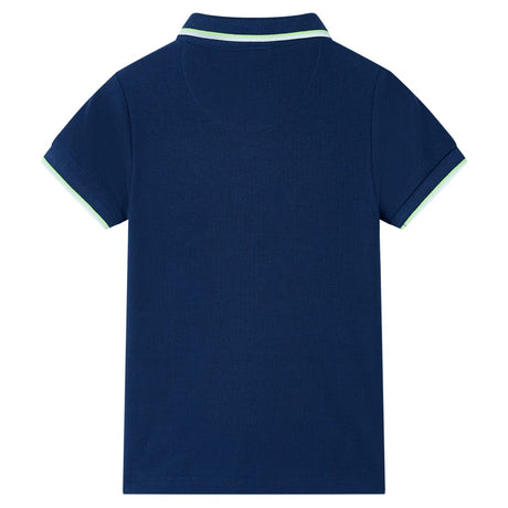 Vidaxl kinderpoloshirt 140 marineblauw