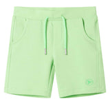 VidaXL Kindershort 92 fluorescerend groen