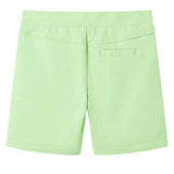 VidaXL Kindershort 92 fluorescerend groen