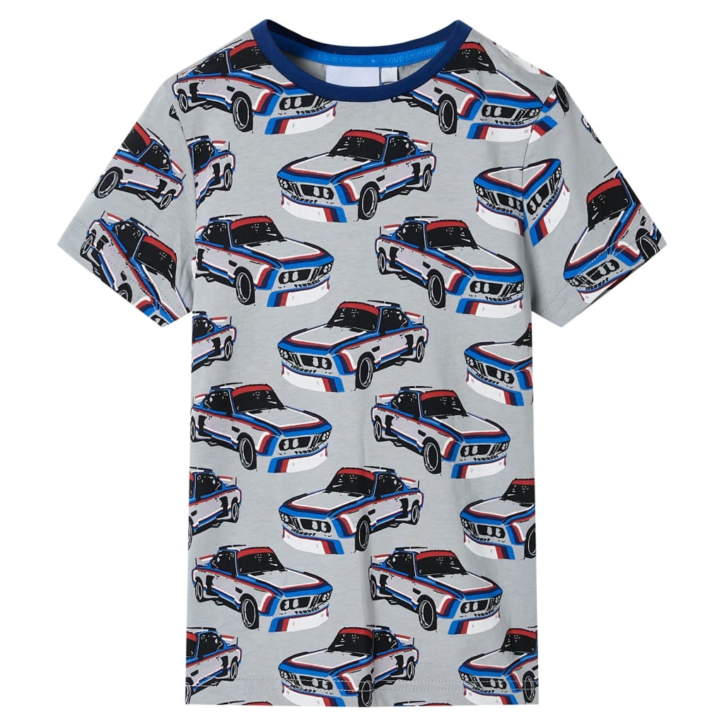 Vidaxl kinderpyjama met korte mouwen 104 grijs
