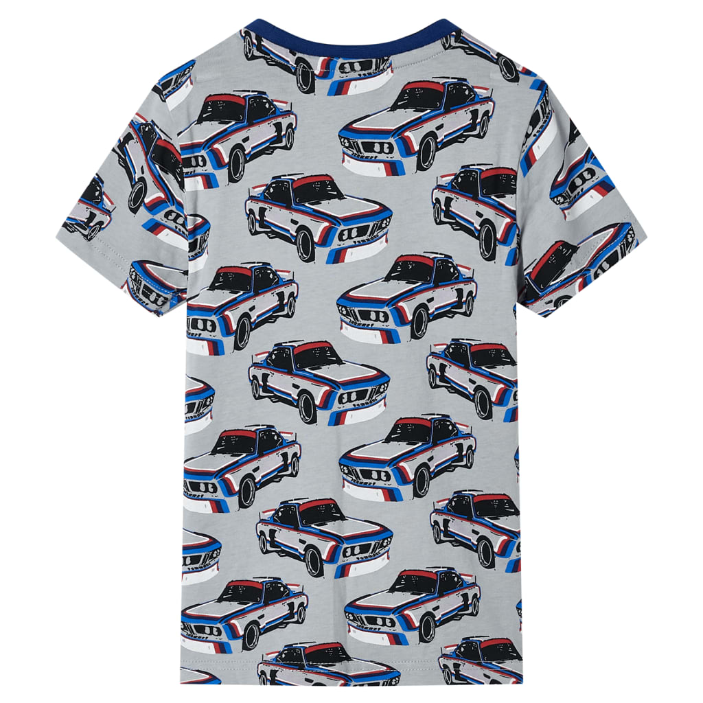 Vidaxl kinderpyjama met korte mouwen 104 grijs