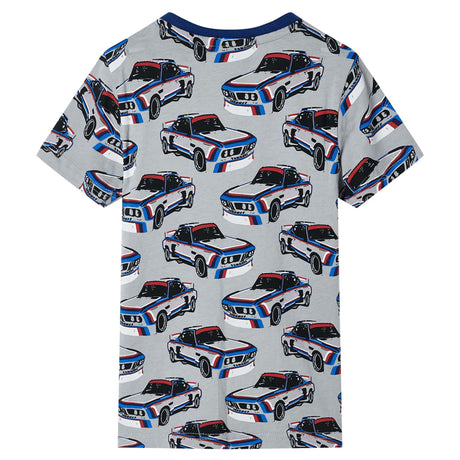 Vidaxl kinderpyjama met korte mouwen 104 grijs