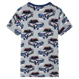 Vidaxl kinderpyjama met korte mouwen 104 grijs