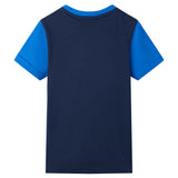 Vidaxl kindershirt 116 blauw en marineblauw