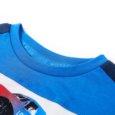 Vidaxl kindershirt 128 blauw en marineblauw