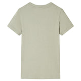 VidaXL Kindershirt 128 lichtkakikleurig