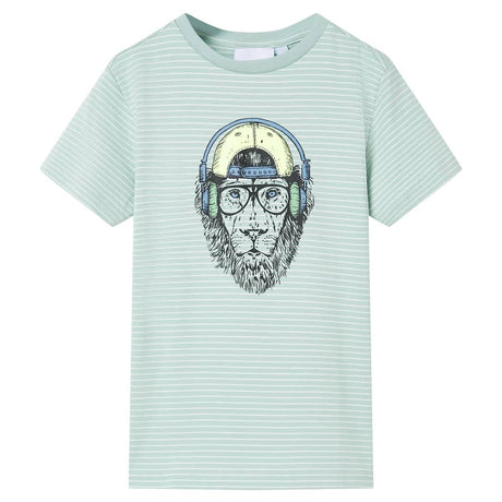 Vidaxl kindershirt met strepen 104 lichtmint