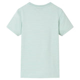 Vidaxl kindershirt met strepen 140 lichtmint