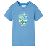 Vidaxl kindershirt 116 middenblauw