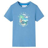 VidaXL Kindershirt 140 middenblauw