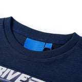 Vidaxl kindershirt met lange mouwen 104 gemêleerd marineblauw