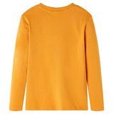 Vidaxl kindershirt met lange mouwen 92 okerkleurig