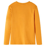 Vidaxl kindershirt met lange mouwen 104 okerkleurig