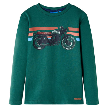 Vidaxl kindershirt met lange mouwen 92 groen
