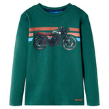 Vidaxl kindershirt met lange mouwen 116 groen