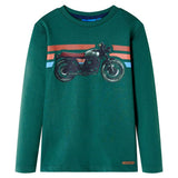 Vidaxl kindershirt met lange mouwen 128 groen