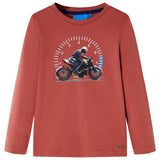 Vidaxl kindershirt met lange mouwen 104 hennakleurig