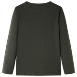 Vidaxl kindershirt met lange mouwen 128 kakikleurig