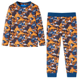 Vidaxl kinderpyjama met lange mouwen 116 cognackleurig